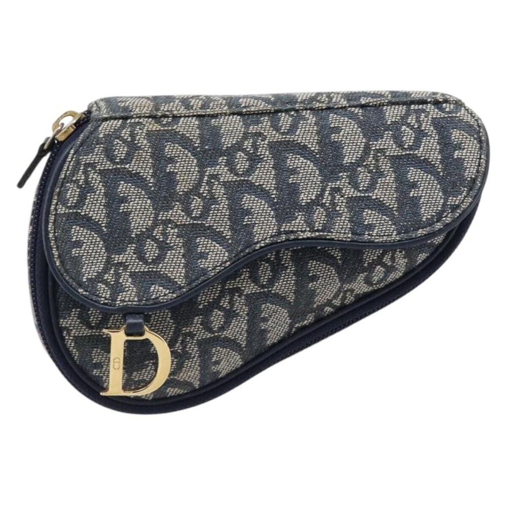Christian Dior Saddle Zip Diorissimo Canvas